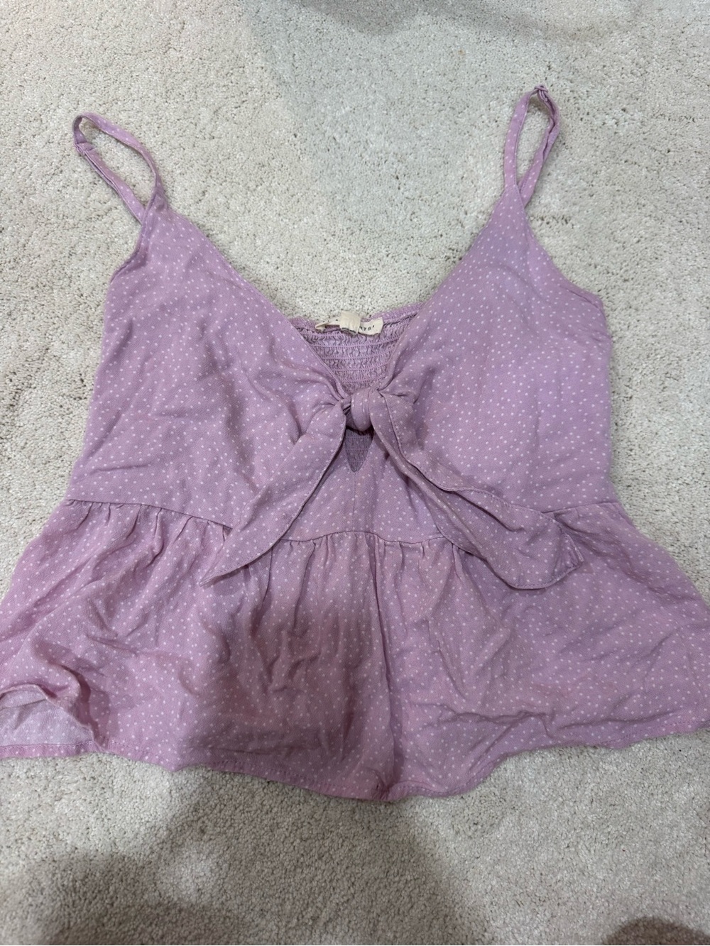 Purple Babydoll Tank Top